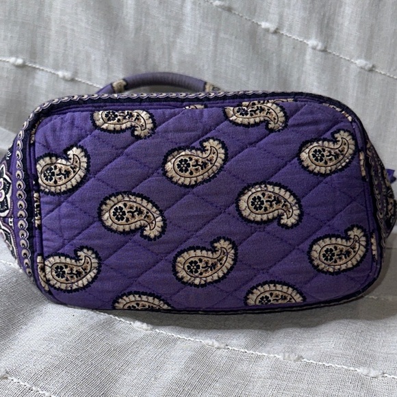 Vera Bradley Simply Violet Cinched Handbag Hobo Satchel Shoulder Bag Pre Loved - Picture 10 of 12